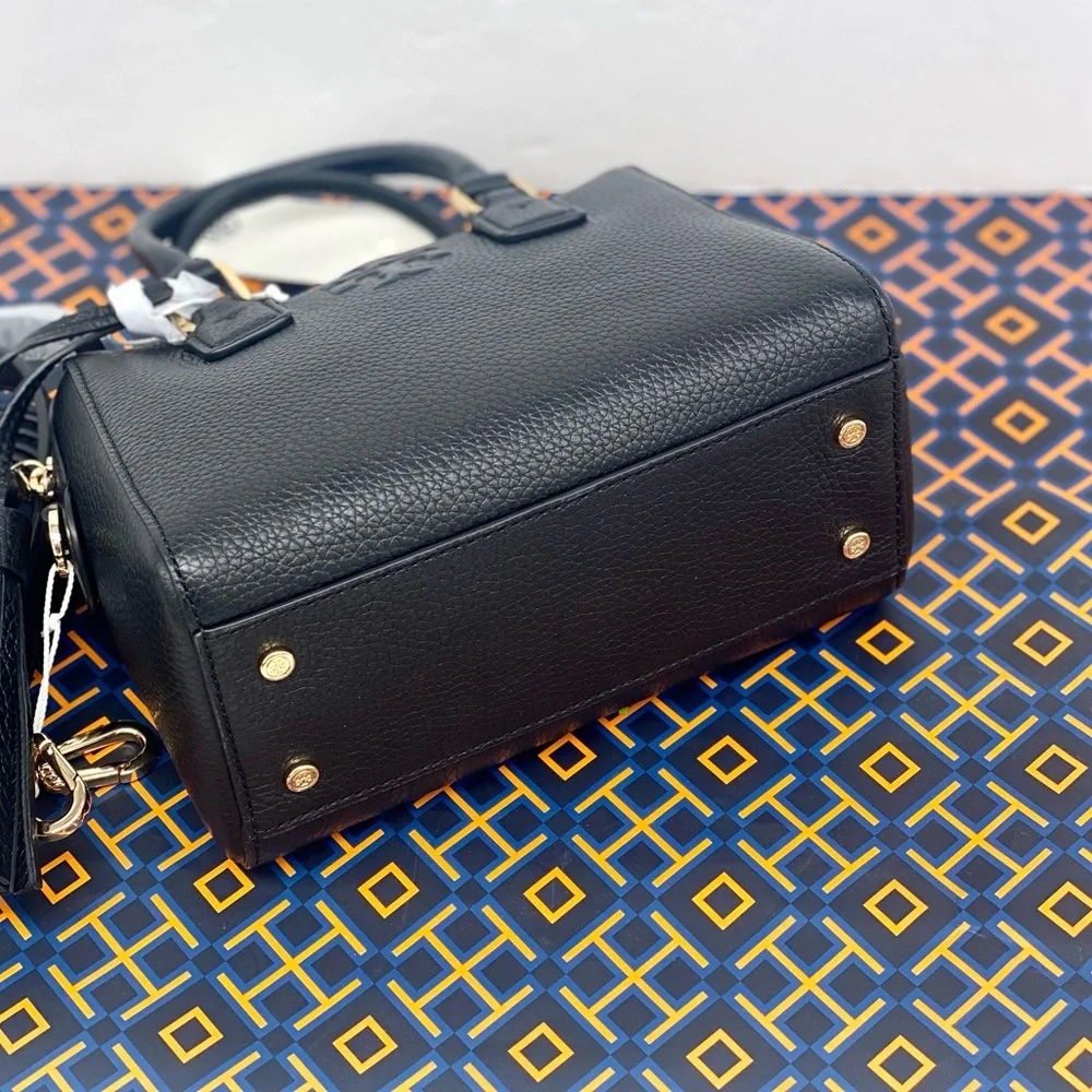 Tory Burch Thea Mini Web Satchel Black